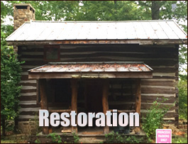 Historic Log Cabin Restoration  Haymarket, Virginia